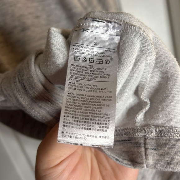 Banana Republic Men's Moisture Wicking Grey Quarter Zip Size Large - Picture 4 of 5